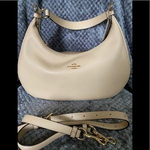 Coach Shoulder Bag Pebble Leather